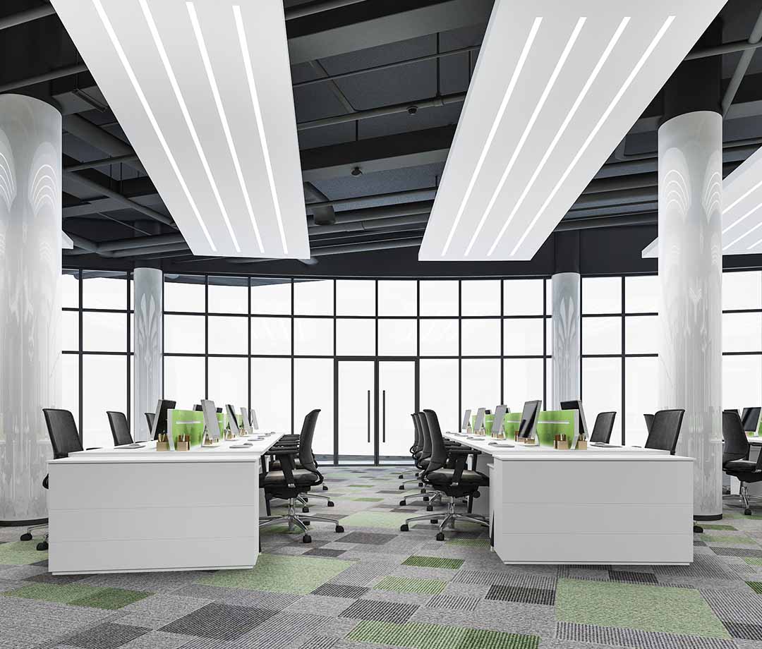 green building interior